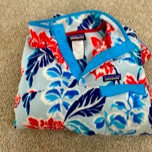 Patagonia Synchilla, pull over some stains from camping and hiking.